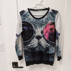 Sunglass Cat Sweatshirt